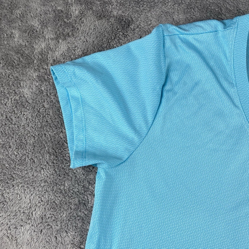 Under Armour Tech Short Sleeve V-Neck Loose Heatgear T-Shirt Womens Large Blue - Picture 4 of 16